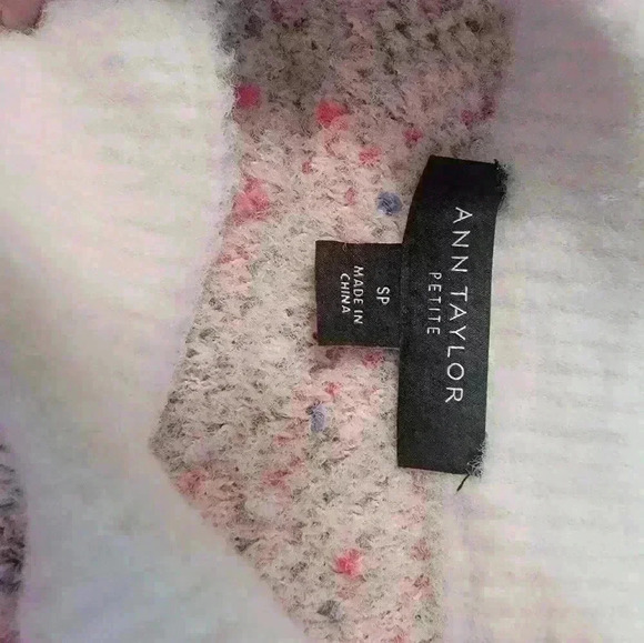 Ann Taylor Petites Pink Multicolor Sweater Size SP - Picture 6 of 12